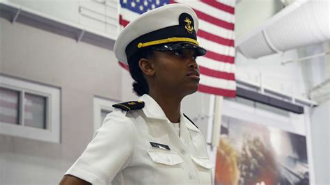 Navy ROTC students participating in physical training