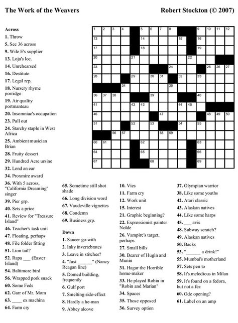 How to Solve Daily Printable Crossword Puzzles