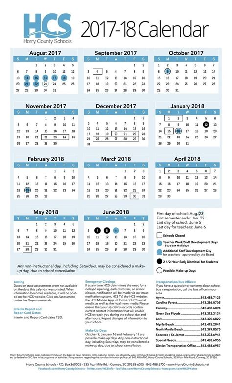 How to Stay Up-to-Date with the Horry County Schools Calendar