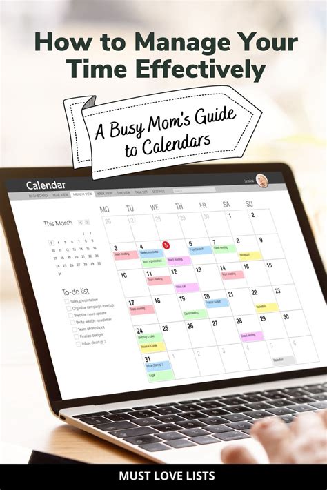 How to Use a Calendar Effectively