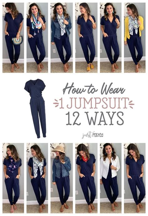 How to Wear a Navy Jumpsuit