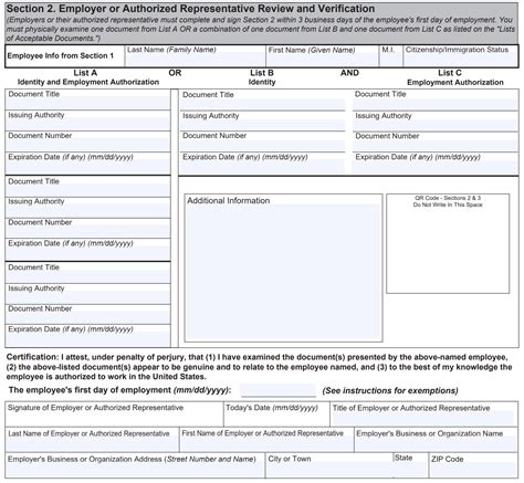 I9 Form Section 2