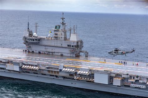 INS Vikrant, India's first indigenously built aircraft carrier, sea trials