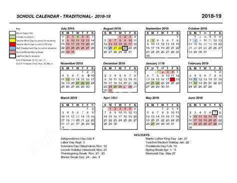 IUSD School Calendar Image 1