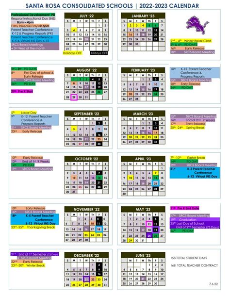 Implementing 5 Ways SRCS Calendar