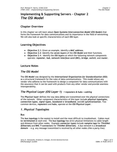 Description of Implementing OSI Calendar