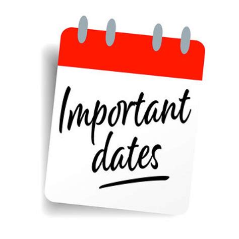 Important Dates and Events