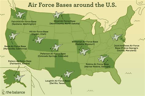 Map of Indiana Air Force Bases