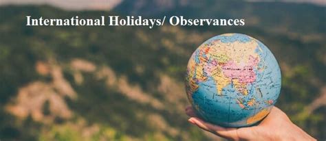 International Observances