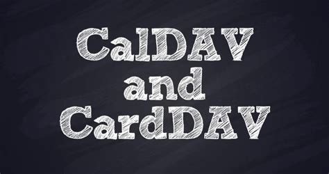 Introduction to CalDAV