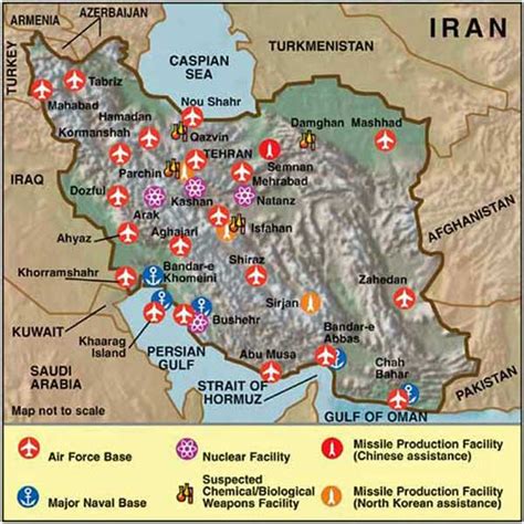 Iran Military Bases Map