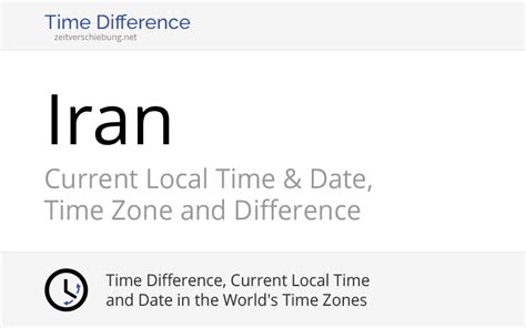 Iran Time Difference