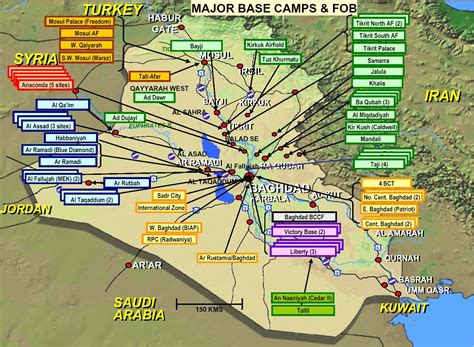 Map of the Iraqi Military