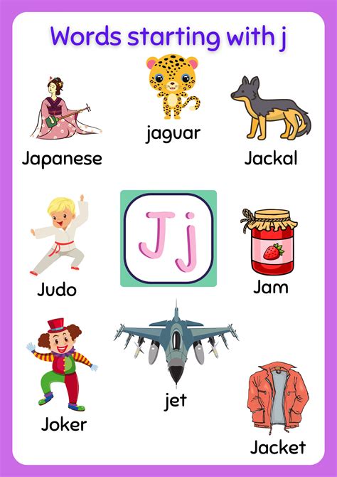 J letter words in history