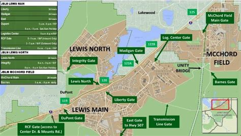 JBLM Neighborhoods Map