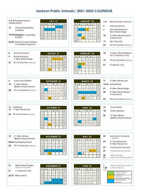 JPS Schools Calendar 2024