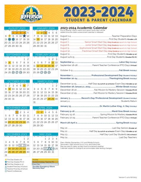 JPSchools Calendar Overview