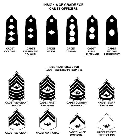 JROTC Army Rank Insignia Images