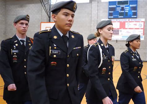 JROTC Cadets in Formation