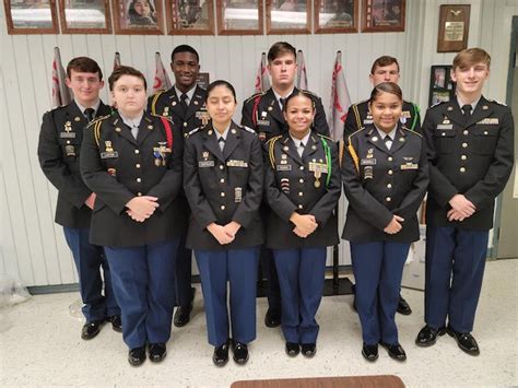 JROTC Cadets in Formation