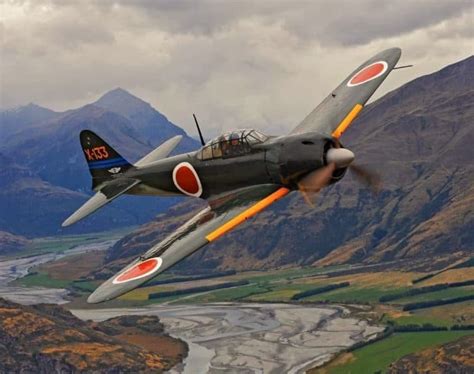 Mitsubishi A6M Zero in flight