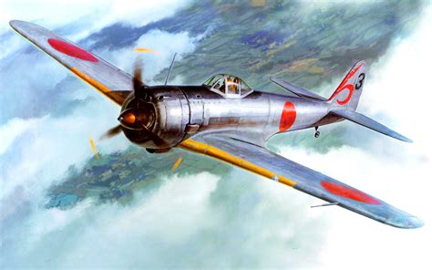 Japanese Fighter Planes in Combat