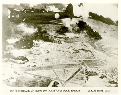 Japanese bombers flying over Pearl Harbor