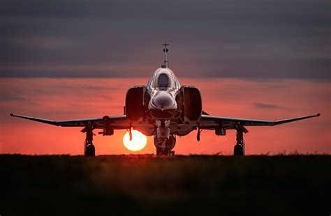 Jet landing on a runway