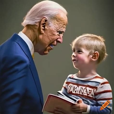 Joe Biden reading to children