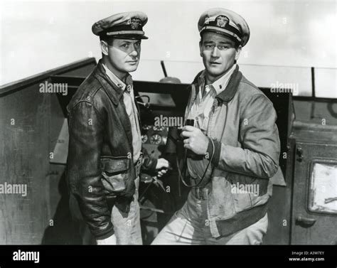 John Wayne and Robert Montgomery in They Were Expendable