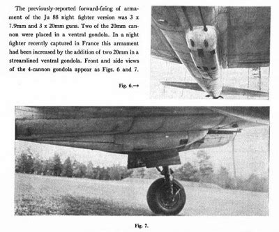 Ju 88 Night Fighter armament