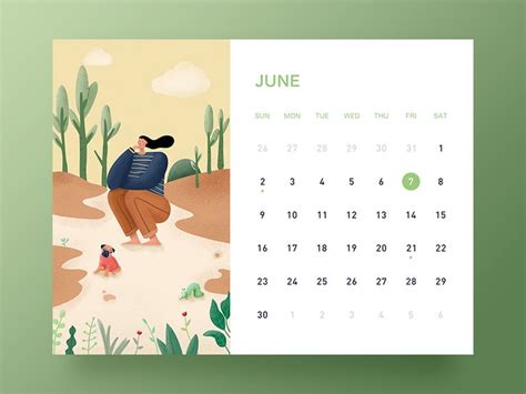 June Calendar Design