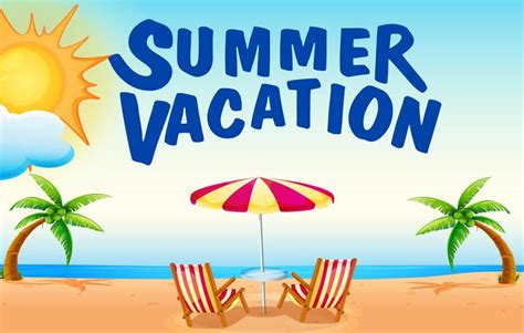 Summer Vacation June Calendar