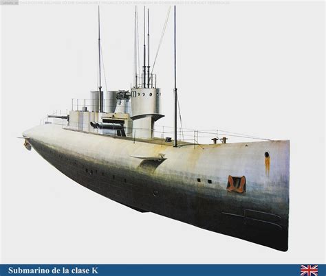 K Class Submarine on the surface