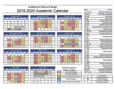 Keene State Academic Calendar