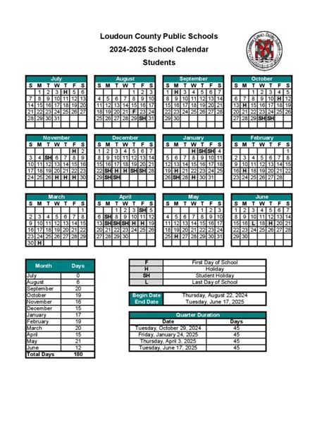 Key Features of Loudoun County School Calendar