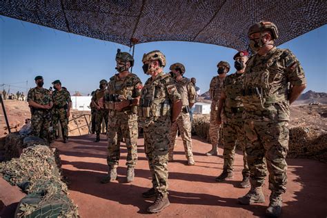 King Abdullah II inspecting Jordanian troops