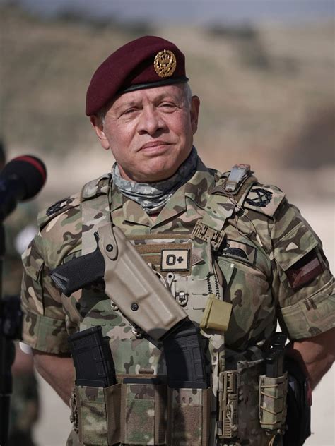 King Abdullah II in military uniform