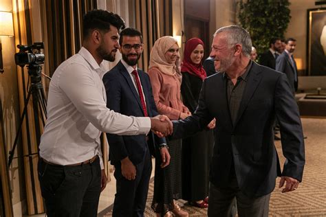 King Abdullah II meeting with young entrepreneurs