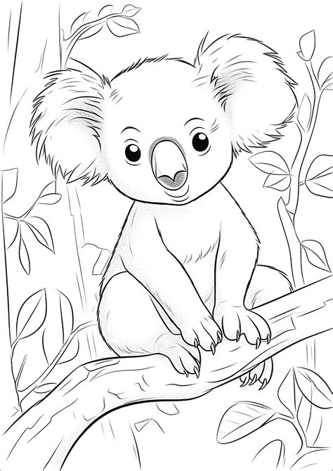 Koala Coloring Page