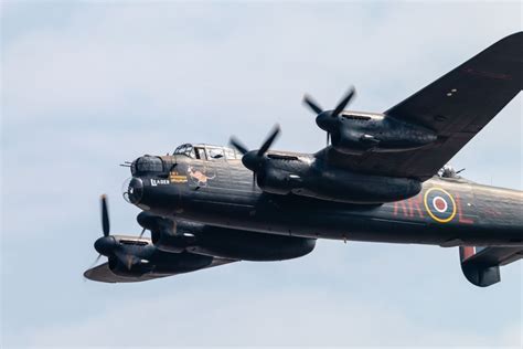 Lancaster Bomber in flight