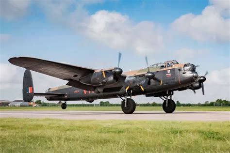 Lancaster Bomber On Ground