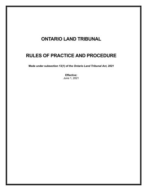 Lands Tribunal Procedure Image