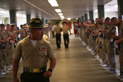 Learning from Instructors at Marine Boot Camp