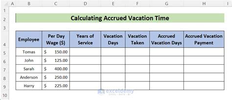 Leave Accrual