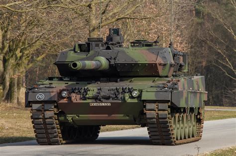 Leopard 2A7 tank in operation