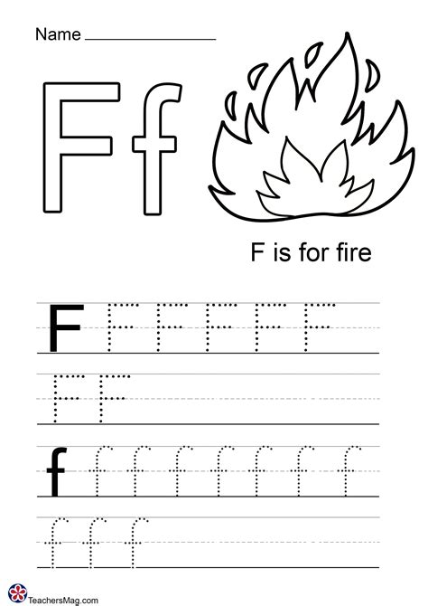 Letter F Printables for Preschool