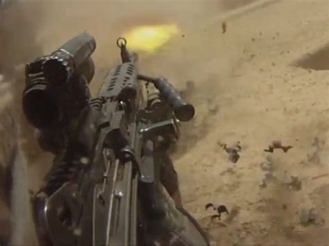 M249 SAW in action