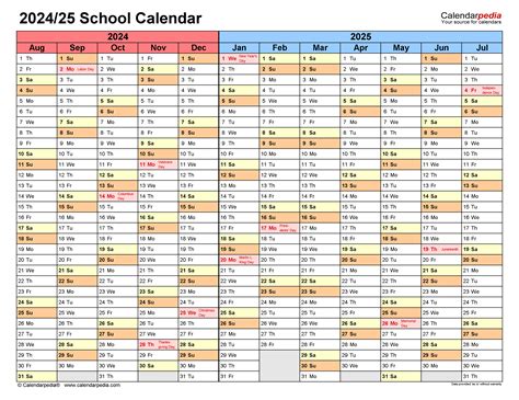 MSU Calendar Overview