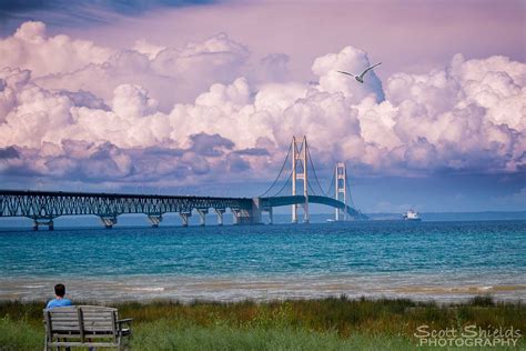 Mackinac Bridge in Summer